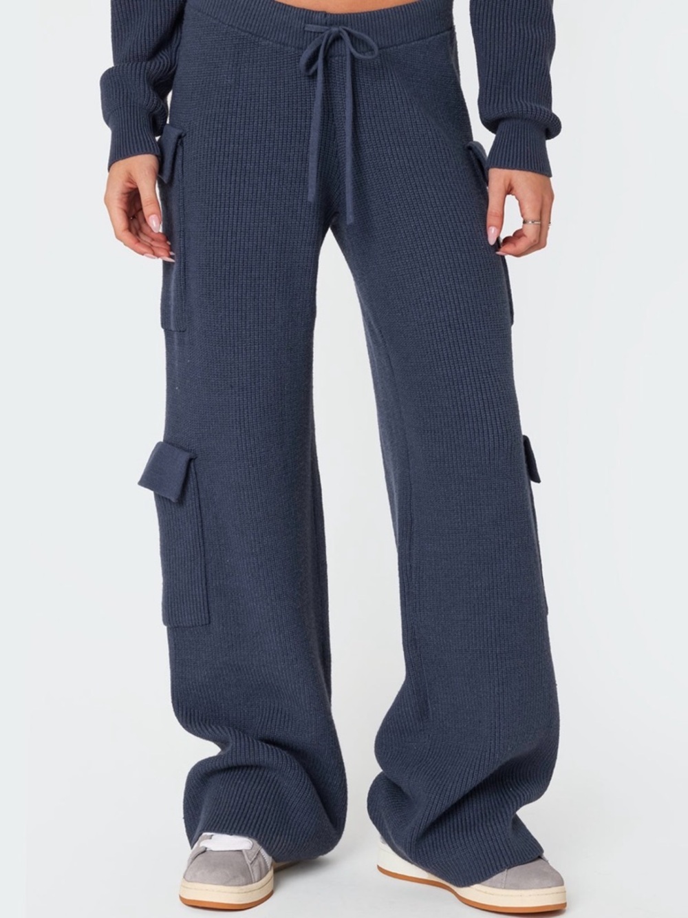 EDIKTED WYNTER KNIT CARGO PANTS